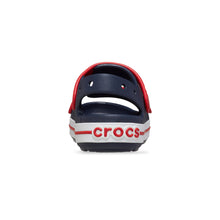 Toddler Crocband Cruiser Sandal in Navy Varsity Red