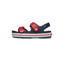 Toddler Crocband Cruiser Sandal in Navy Varsity Red
